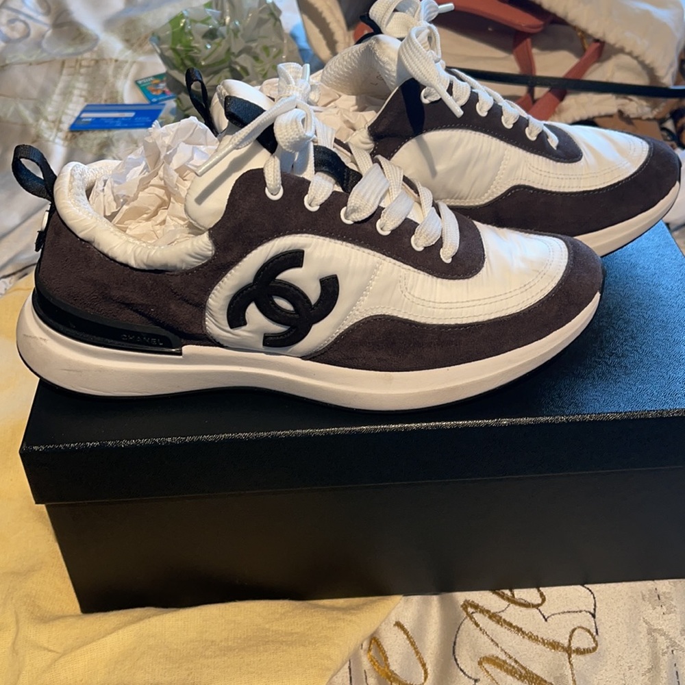 Chanel logo sneakers